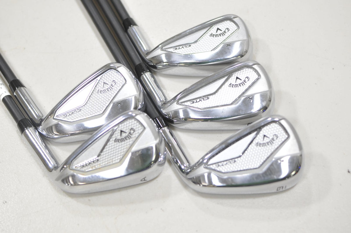 Callaway Elyte X 7-PW, AW Iron Set Senior Flex RH Vanquish R2 Graphite #230707