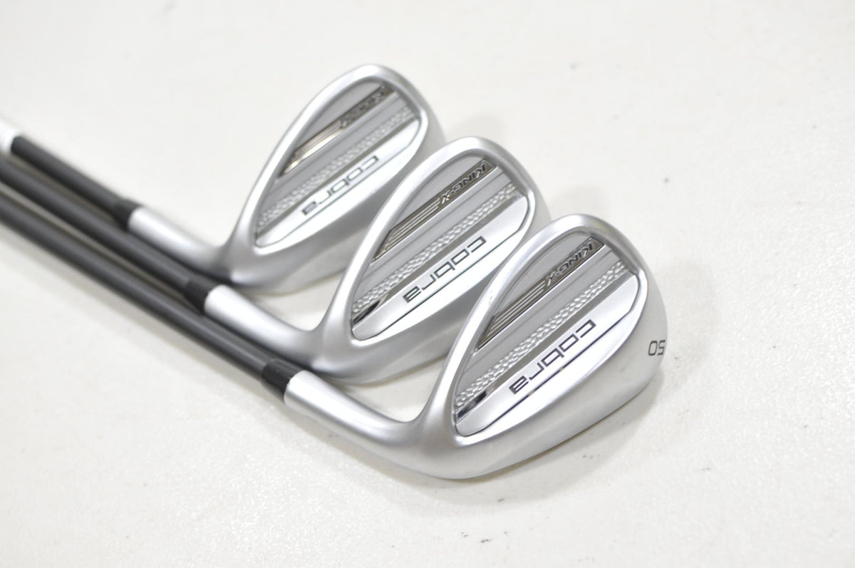Cobra King-X Chrome 2025 50°, 54°, 58° Wedge Set Regular RH 50g #229259