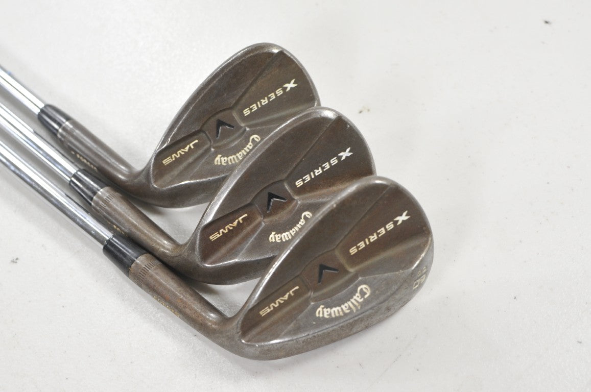 Callaway X Series Jaws Vintage 52*, 56*, 60* Wedge Set RH Steel # 223086