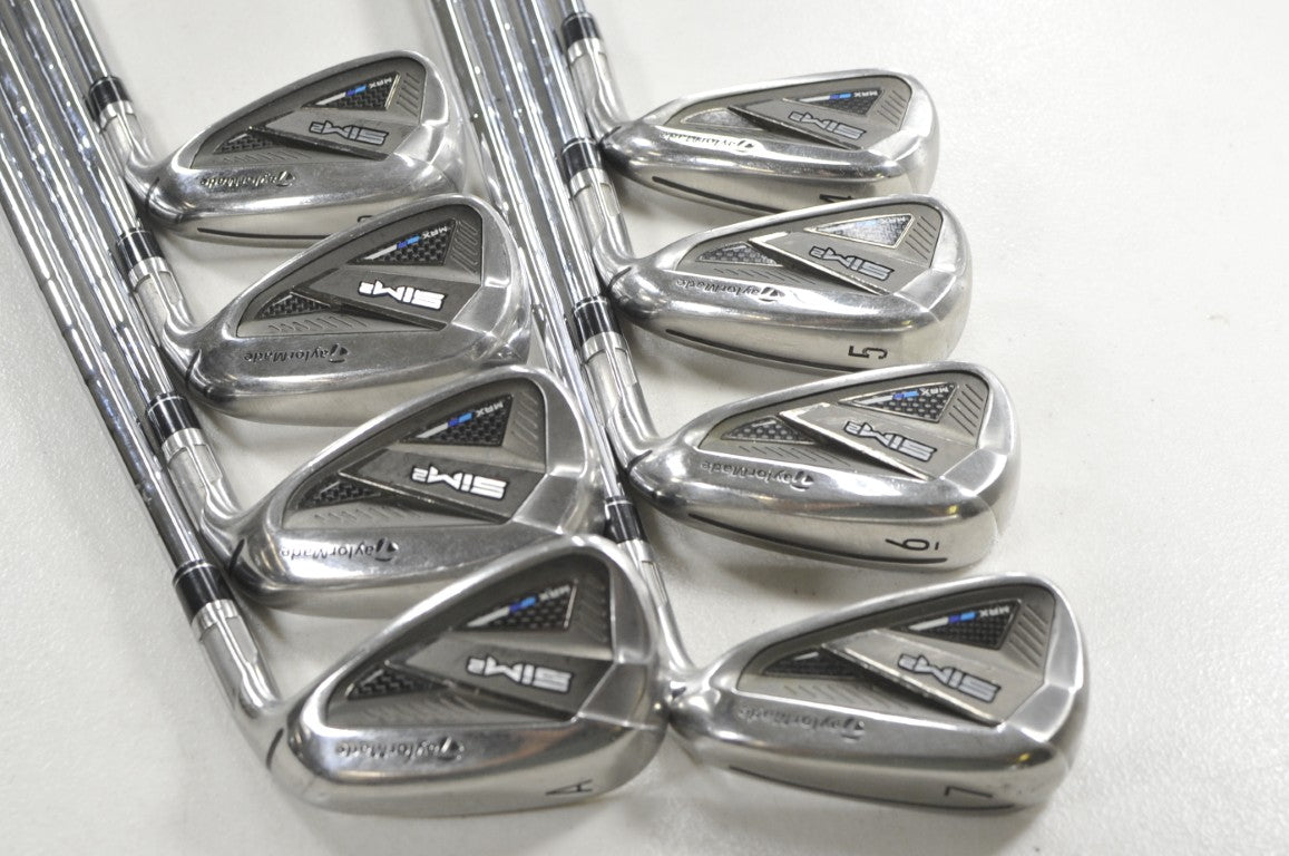 TaylorMade SIM2 Max 4-PW,AW Iron Set X-Stiff RH NS Pro Modus3 Tour Steel #218183