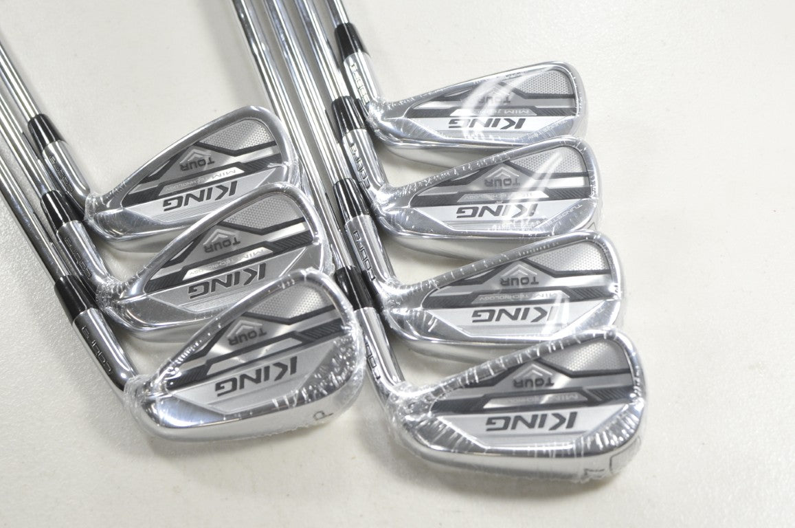 Cobra King MIM Tour 4-PW Iron Set Stiff Flex Right KBS $-Taper 120 Steel #217276
