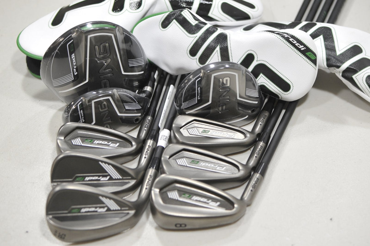 LEFT HANDED Ping Prodi G Junior Set Driver, Wood, Hybrid, Irons, Wedges #230569