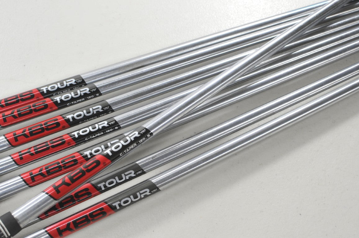 KBS Tour C-Taper 120g Stiff Flex 8pc Iron Shaft Set .355 Steel #218670