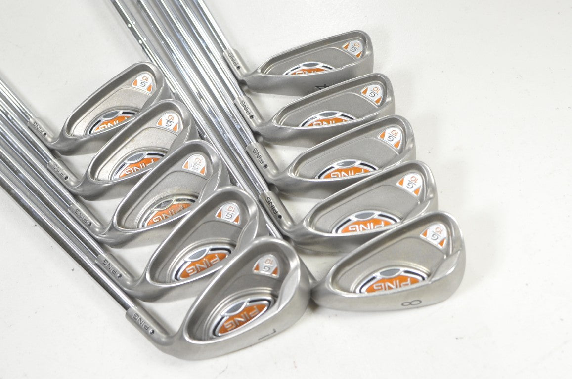 Ping G10 4-W,UW,SW,LW Iron Set Regular Flex Black Dot Right AWT Steel # 220436