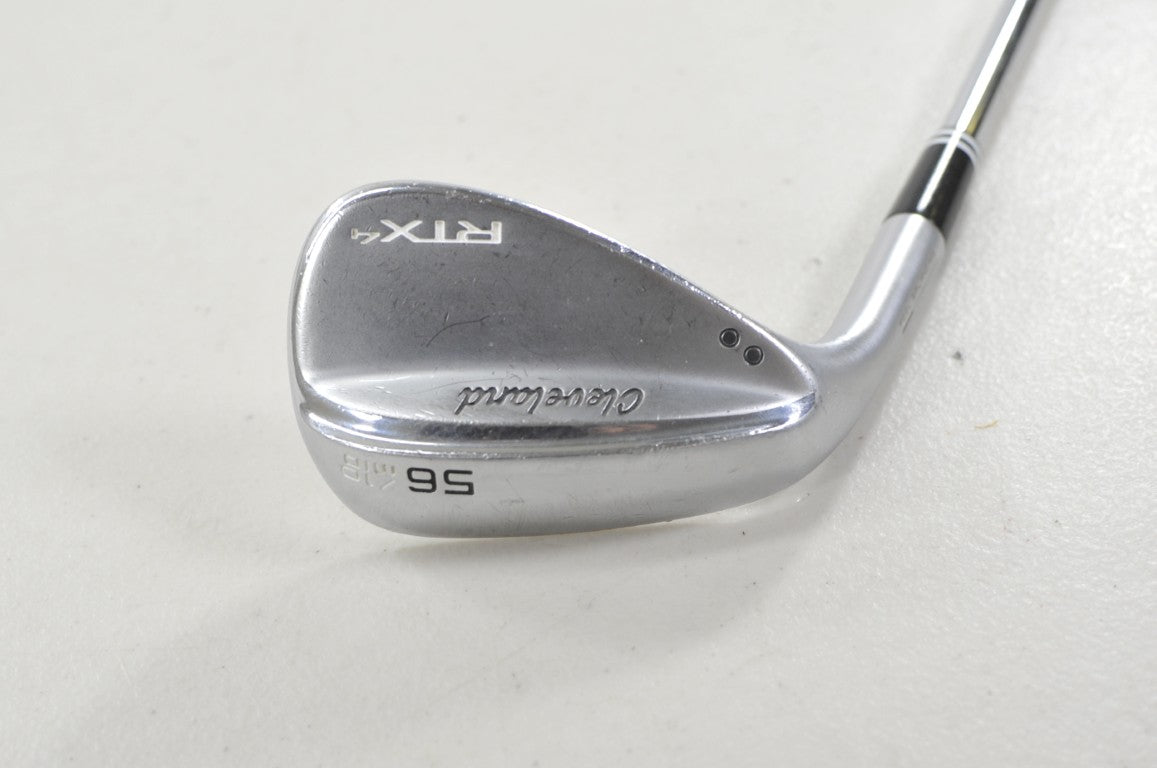 LEFT HANDED Cleveland RTX-4 Tour Satin 56*-10 Wedge KBS Hi-Rev 2.0 Steel #221886