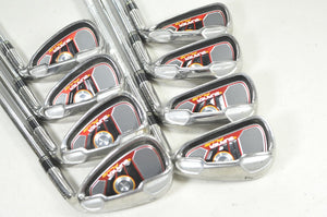 TaylorMade Burner Plus 4-PW,AW Iron Set Stiff Flex Right 85g Steel # 220448