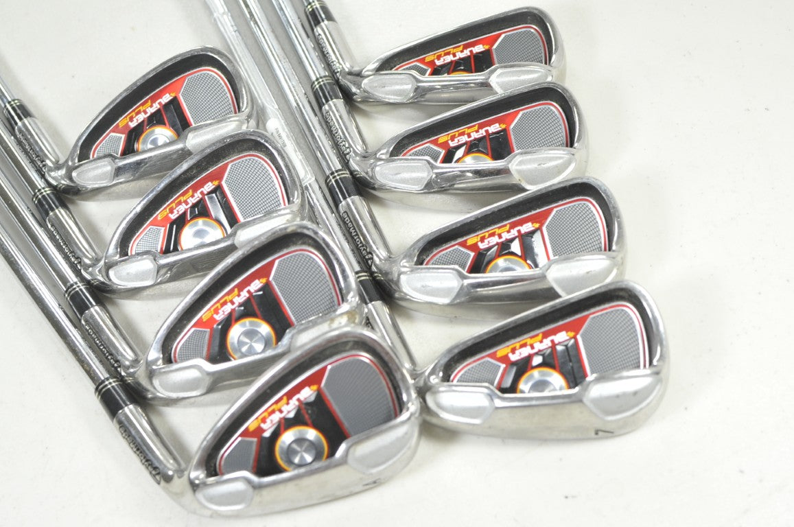 TaylorMade Burner Plus 4-PW,AW Iron Set Stiff Flex Right 85g Steel # 220448