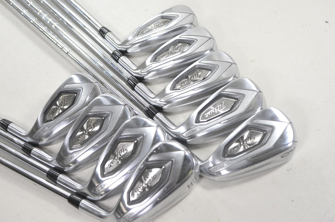 Titleist T400 2023 5-PW,43*,49*,55* Iron Set Stiff Flex AMT S300 Steel # 221896