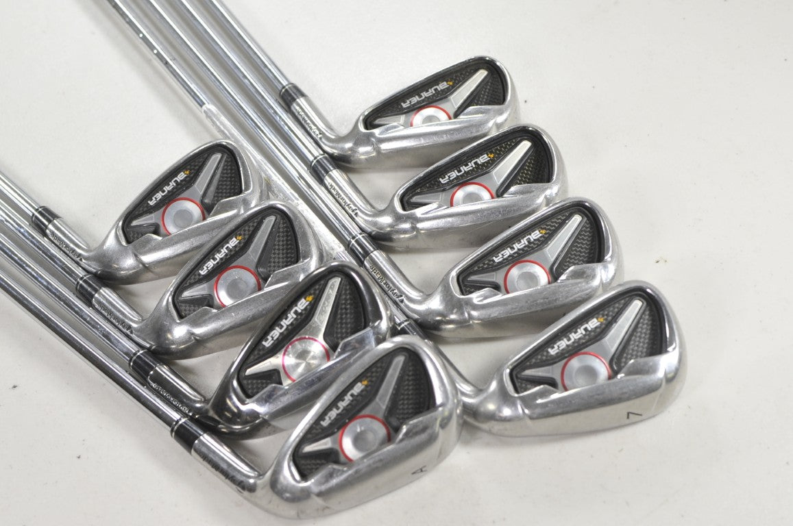 TaylorMade Burner 2009 4-PW,AW Iron Set RH Uniflex 85g Steel #223414
