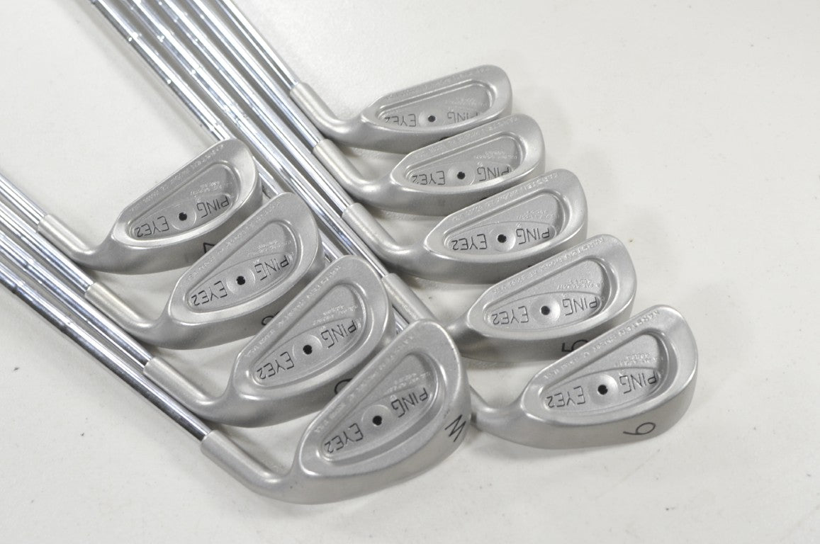 Ping Eye 2 Plus-No-Plus 2-W Iron Set Stiff Flex Black Dot RH Steel #225222