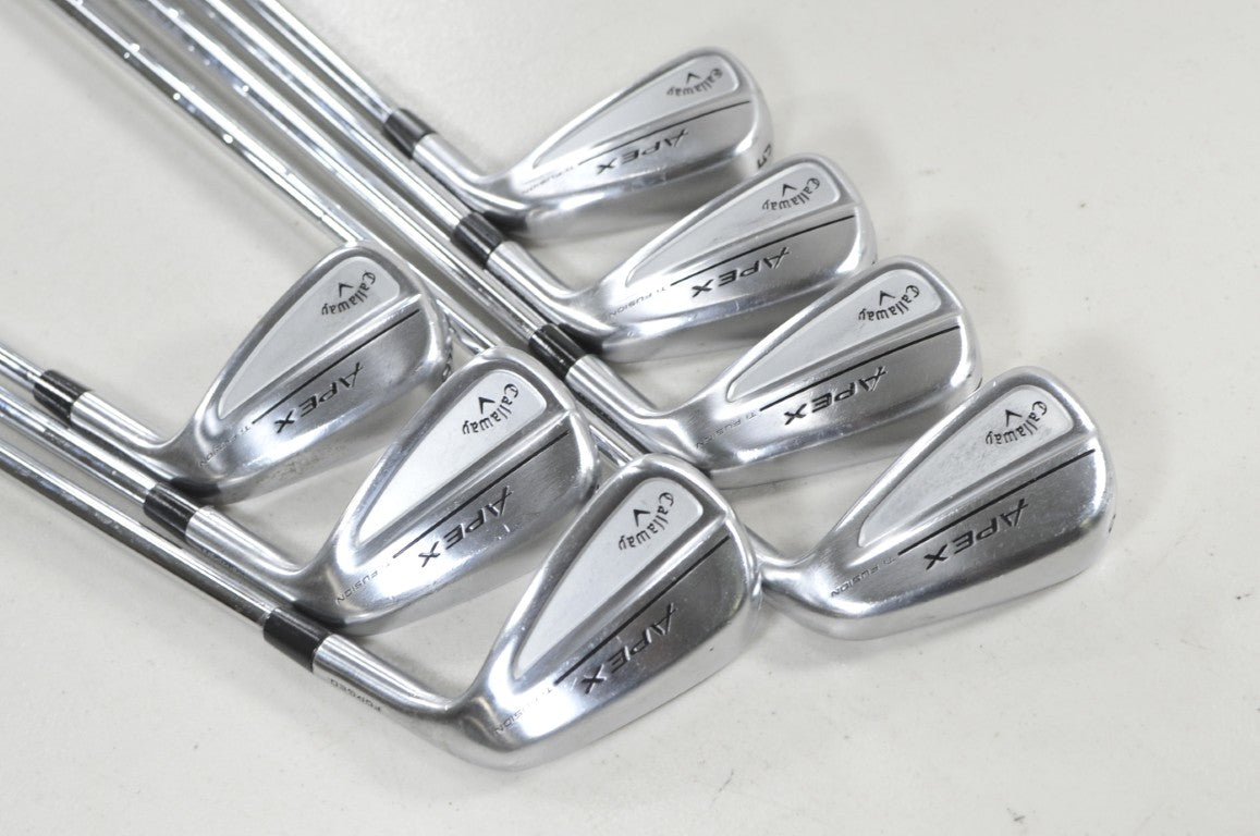 Callaway Apex Ti Fusion 250 Plated 5-PW,AW Iron Set Regular Flex Steel #224357