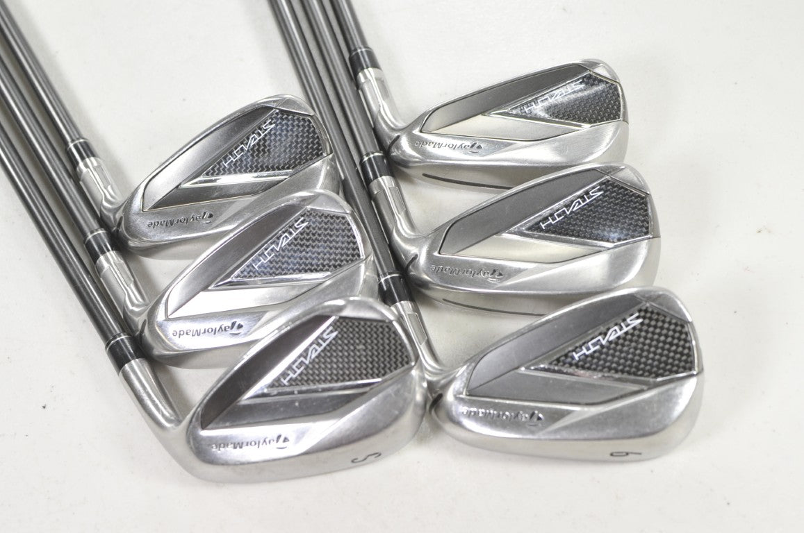 TaylorMade Stealth 7-PW,AW,SW Iron Set Senior Flex Recoil ES F2 Graphite #220518