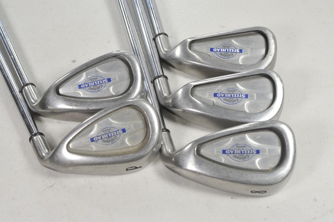 Callaway Steelhead X-14 6-PW Iron Set Stiff Flex Right Steel # 223127