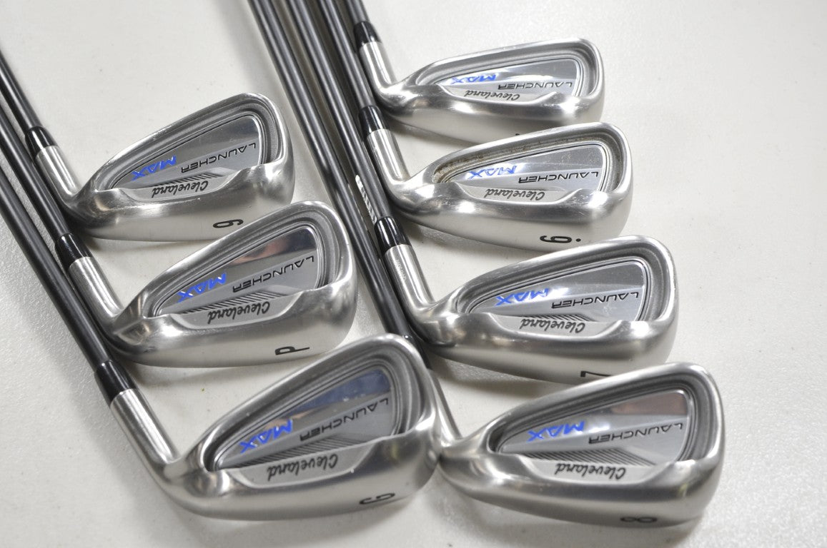 Cleveland Launcher Max 5-PW,GW Iron Set Senior Flex RH Cypher Graphite # 215119