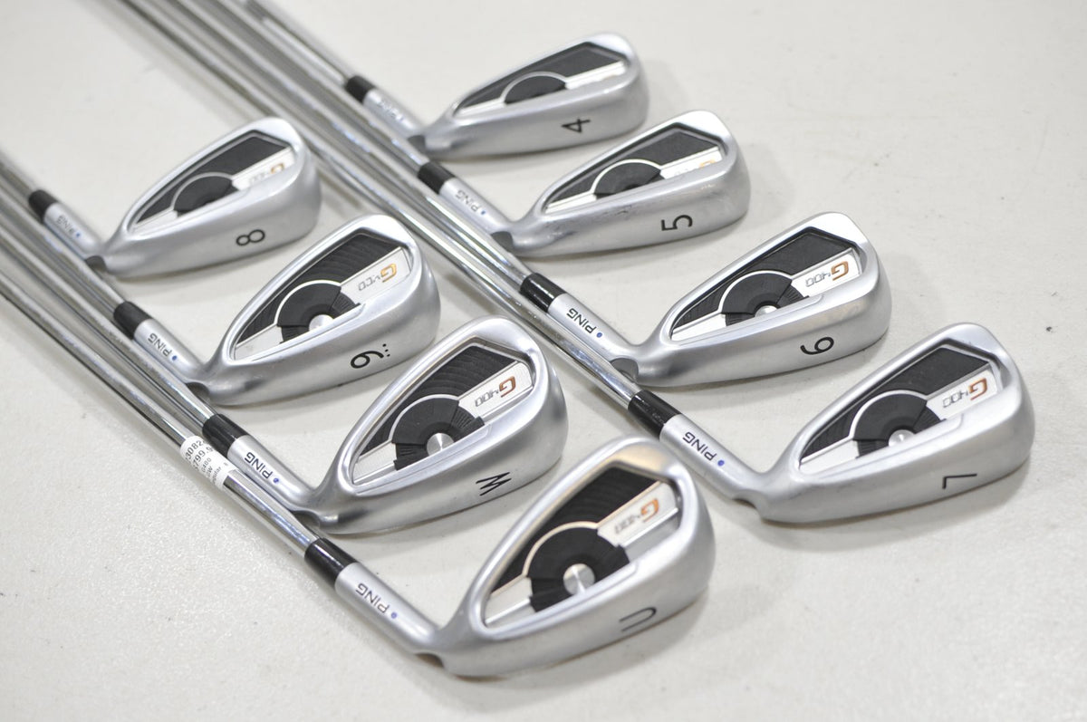 Ping G400 4-W, UW Iron Set Regular Flex Blue Dot Right AWT 2.0 Steel #230824