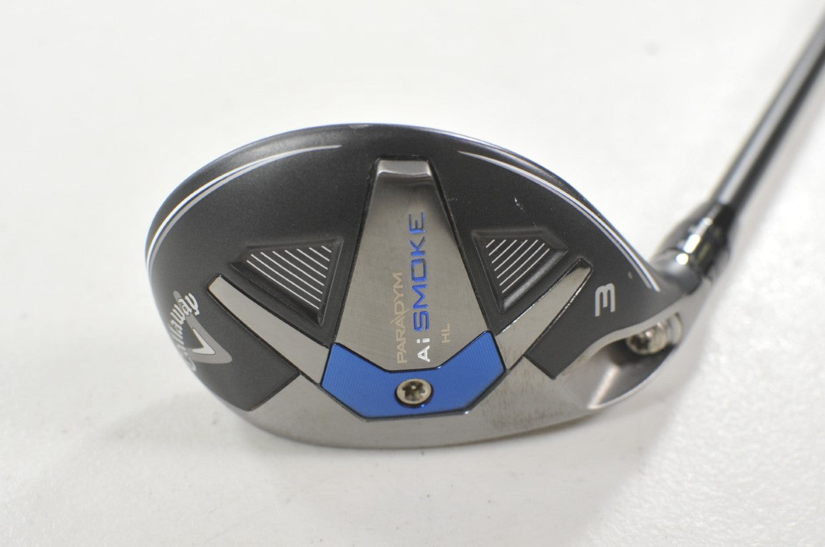 LEFT HAND Callaway Paradym Ai Smoke HL 3-18* Hybrid Stiff Flex Graphite # 222061