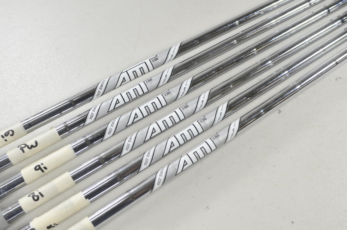 True Temper AMT Tour White S300 Stiff 5-PW Iron Shaft Set .355 Tip 6pc # 195589