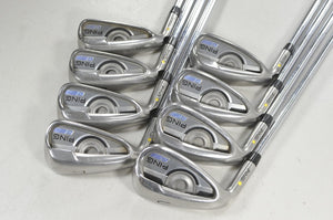 LEFT HANDED Ping G Series 4-W,UW Iron Set Regular Flex Yellow Dot Steel #224533