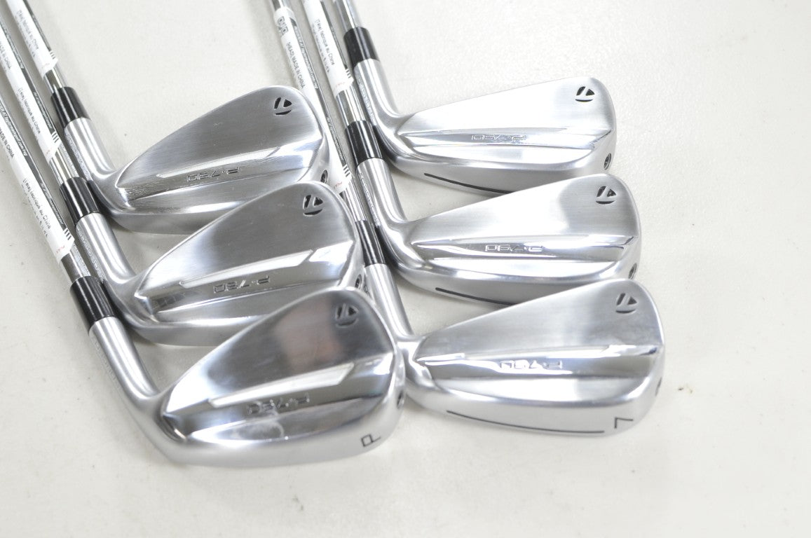 TaylorMade P790 2025 5-PW Iron Set Regular Flex RH AMT Black R300 Steel # 223632