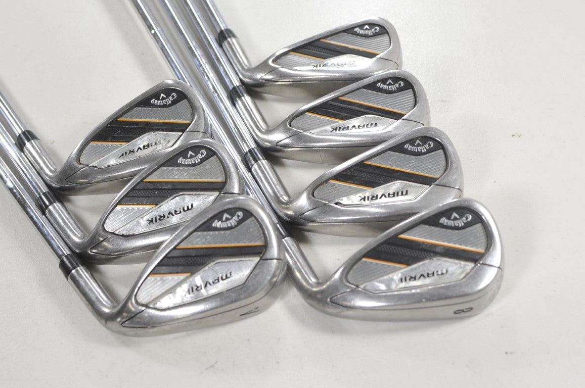 Callaway Mavrik 5-PW,AW Iron Set Stiff Flex Right Elevate 95g Steel # 223661