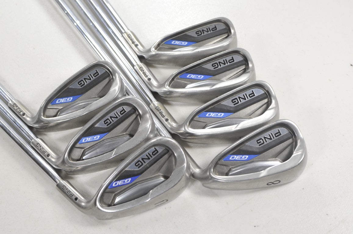 Ping G30 5-W,UW Iron Set Regular Flex Black Dot Right CFS Distance Steel #223552