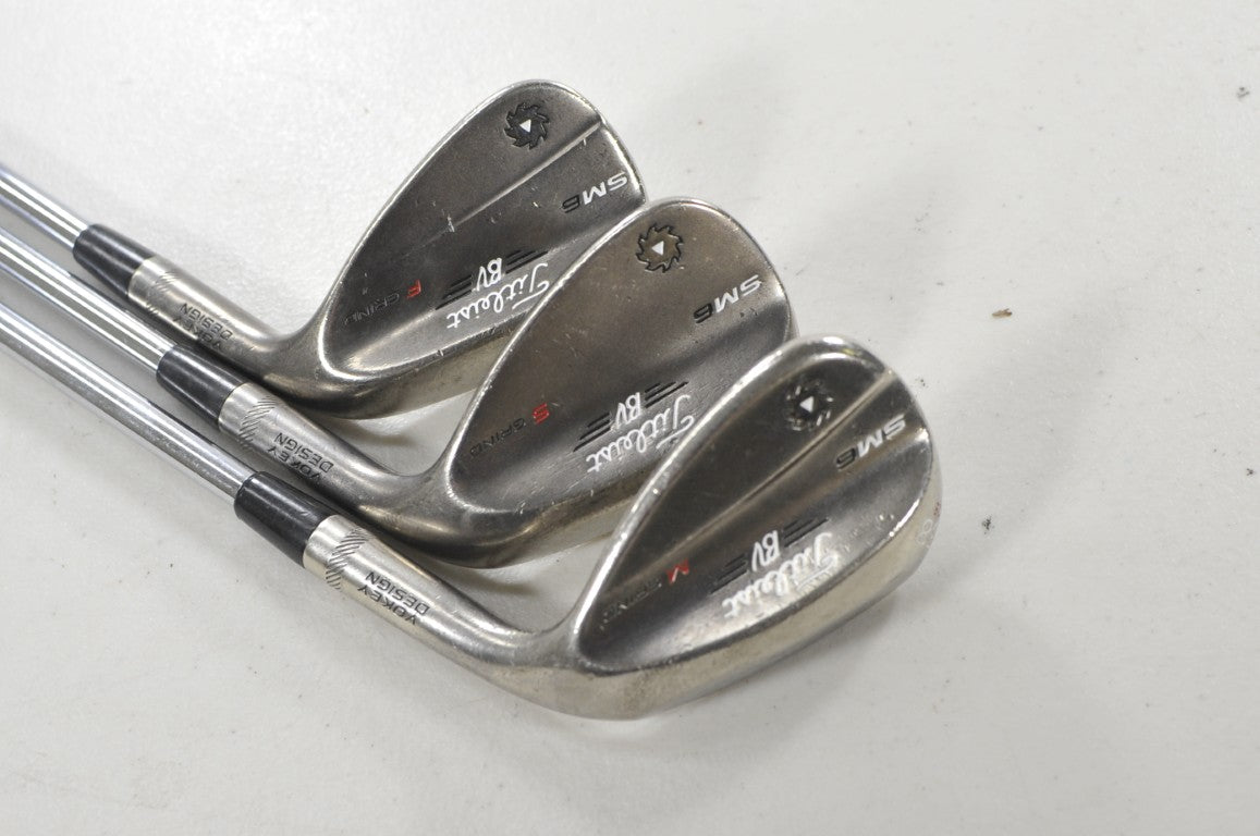 Titleist Vokey SM6 Steel Gray 50*,54*,58* Wedge Set BV Wedge Flex Steel # 223680