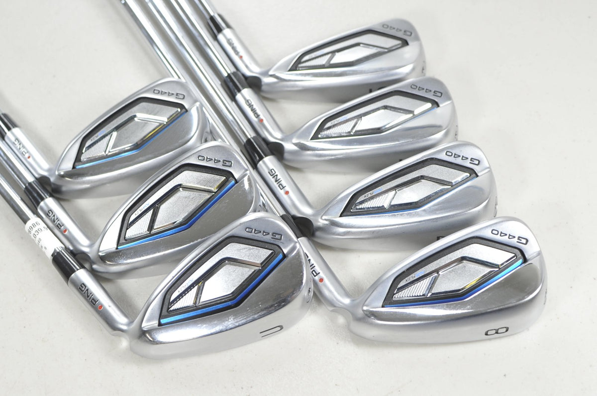Ping G440 5-W,UW Iron Set Stiff Flex Red Dot Right AWT 3.0 Steel #226986