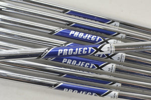 Project X Chrome Rifle 5.0 Senior Flex 7pc Iron Shaft Set .355 Steel #225766