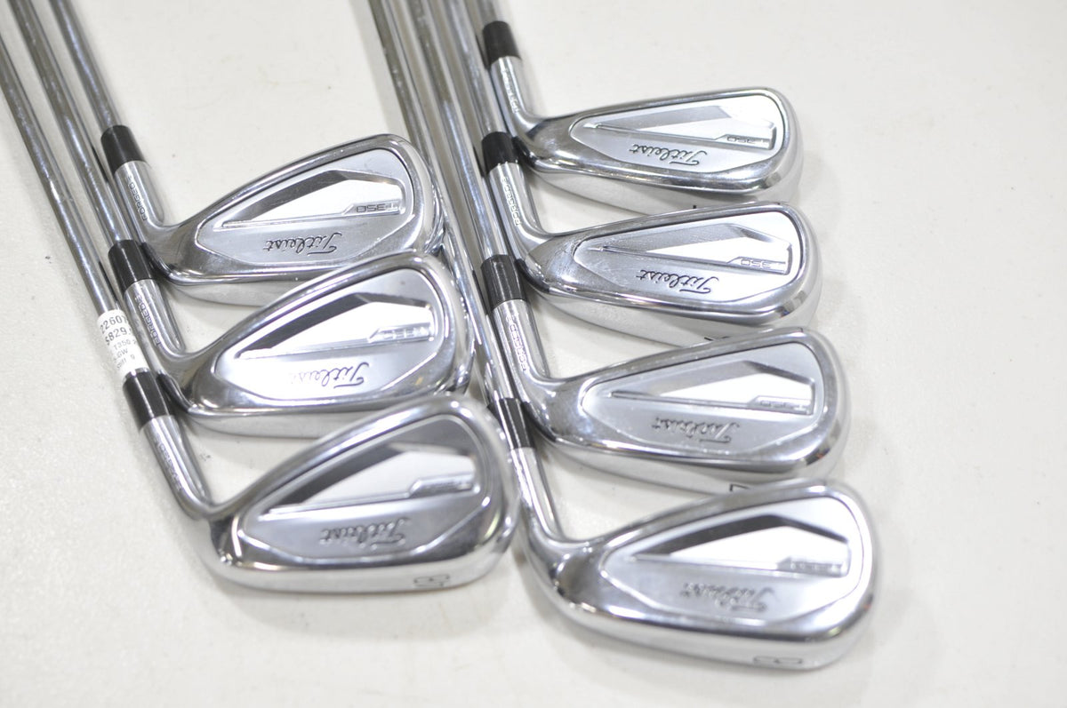 Titleist T350 2023 5-PW,48* Iron Set Stiff Flex Right AMT Red S300 Steel #226072