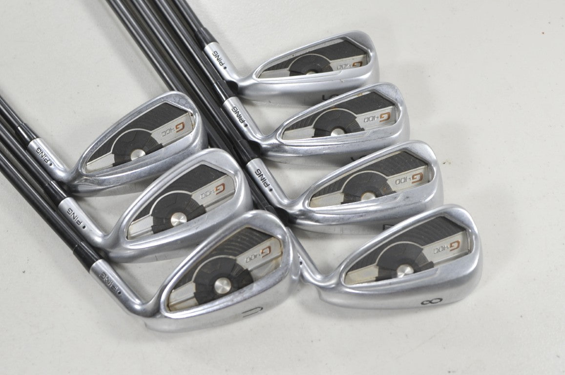 Ping G400 5-W,UW Iron Set Stiff Flex Black Dot Right KBS TGI 90 Graphite #223704