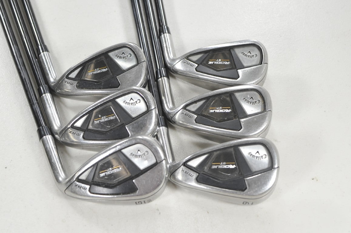 Callaway Rogue ST MAX 2024 7-PW,AW,GW Iron Set Regular Flex RH Graphite # 223727