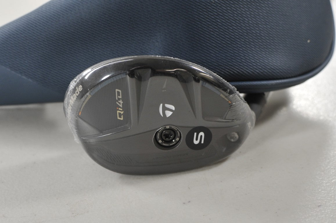LEFT HANDED TaylorMade Qi4D Rescue 3-19* Hybrid Stiff Flex 75g Graphite #225514
