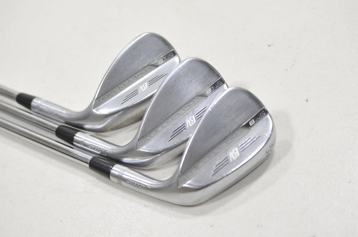 Titleist Vokey SM8 Tour Chrome 50*,54*,60* Wedge Set BV Wedge Flex Steel #228282