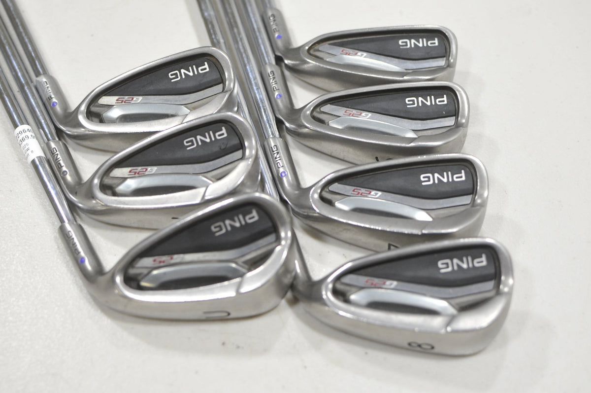 Ping G25 5-W, UW Iron Set Stiff Purple Dot Right KBS Tour 120g Steel #229640