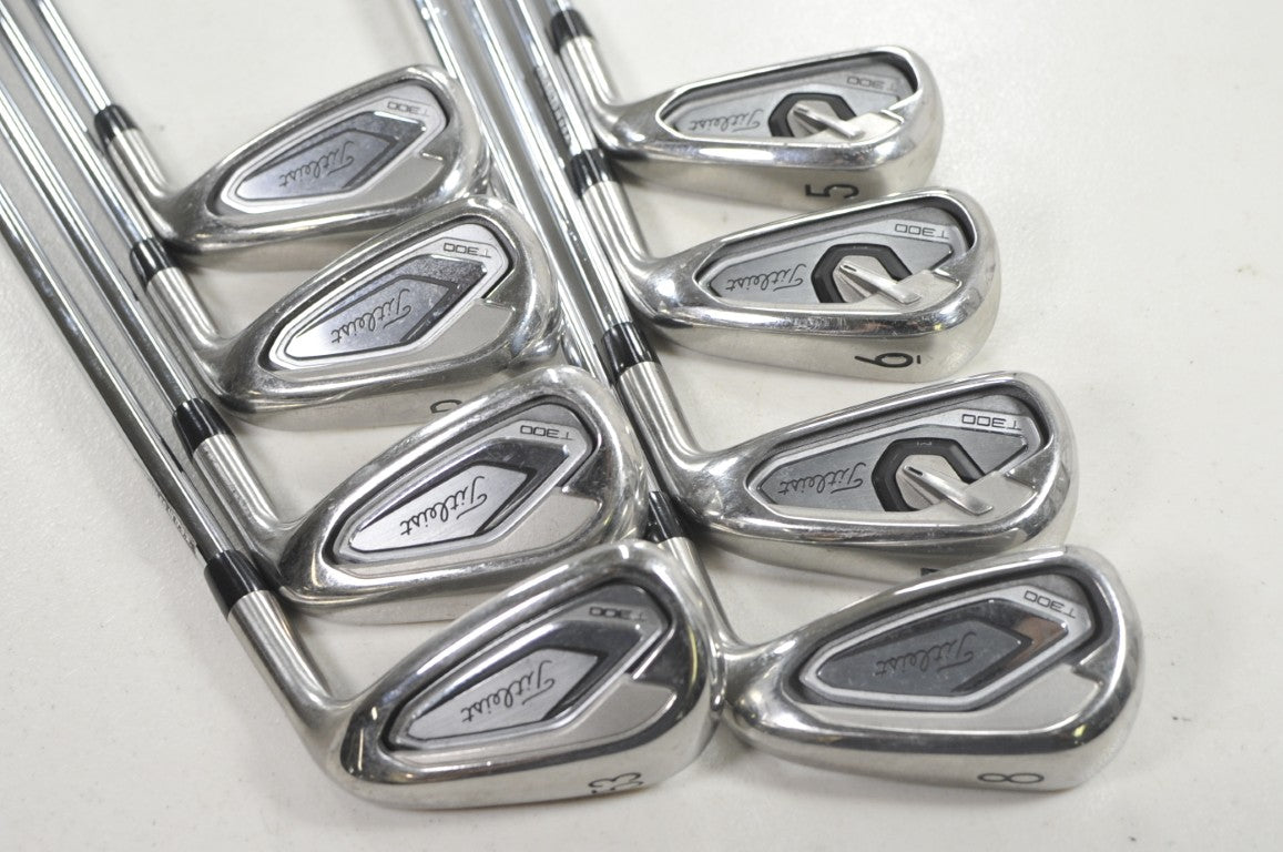 Titleist T300 2019 5-PW,48*,53* Iron Set Stiff Flex AMT Red S300 Steel # 222108