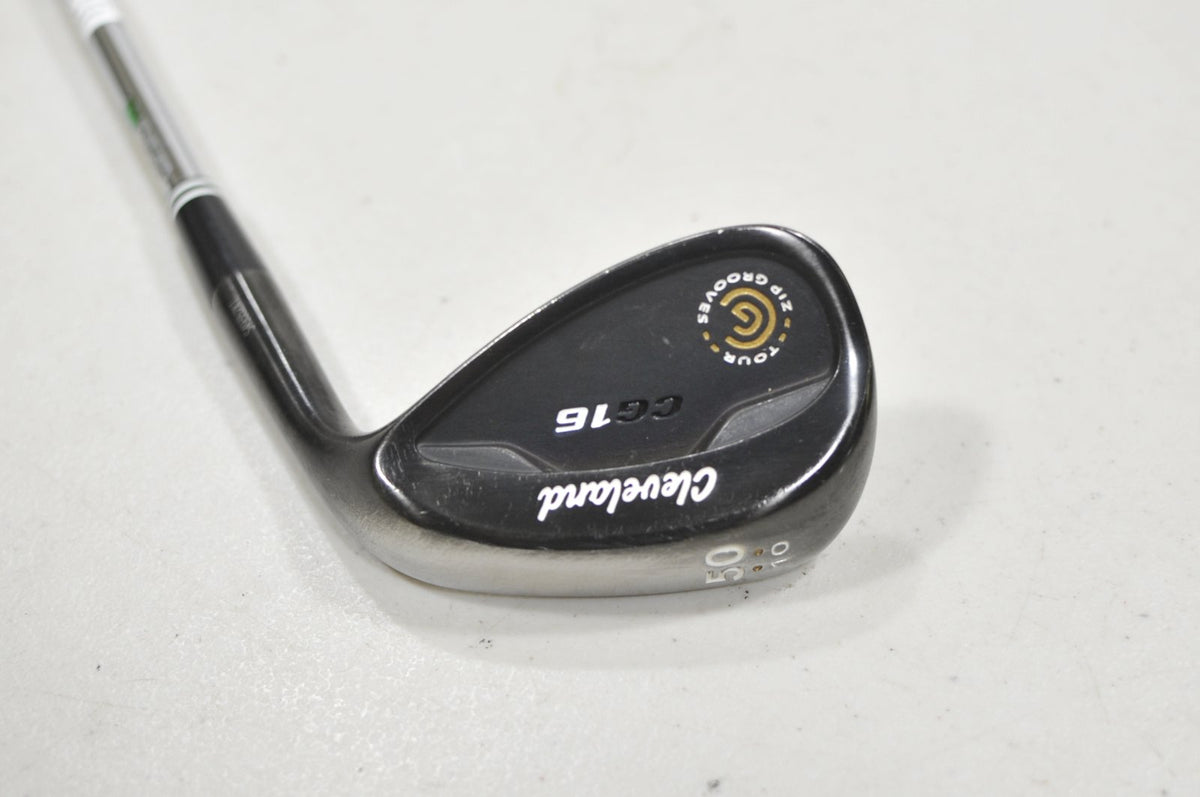 Cleveland CG16 Black Zip Groove 50*-10 Wedge RH Traction Wedge Fle Steel #228553