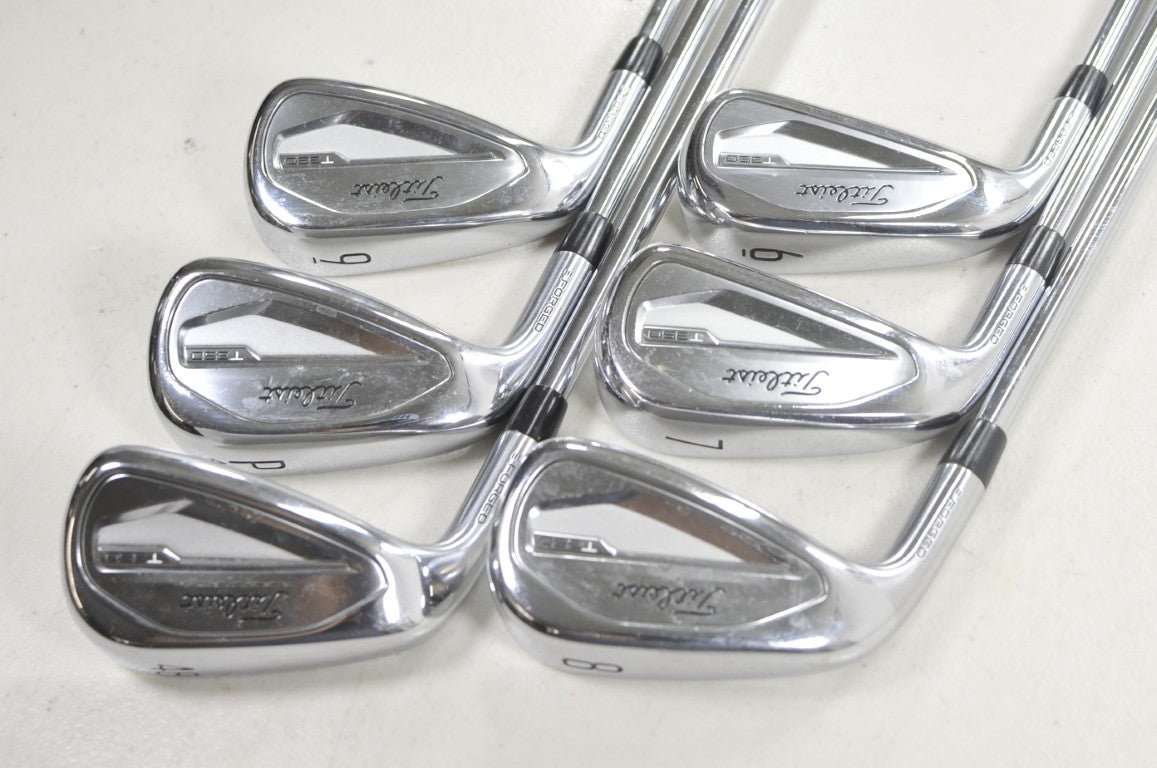 LEFT HANDED Titleist T350 2023 6-PW,48* Iron Set Regular Flex AMT Steel # 222029