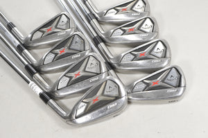 Callaway X Hot Pro 3-PW Iron Set Stiff Project X Flighted 95 6.0 Steel #226866