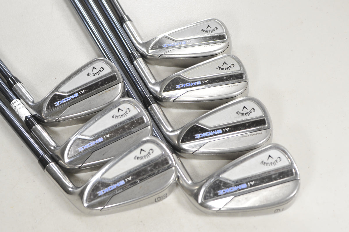 Callaway Paradym Ai Smoke 6-PW,AW,GW Iron Set Regular Flex 80g Graphite  #227091