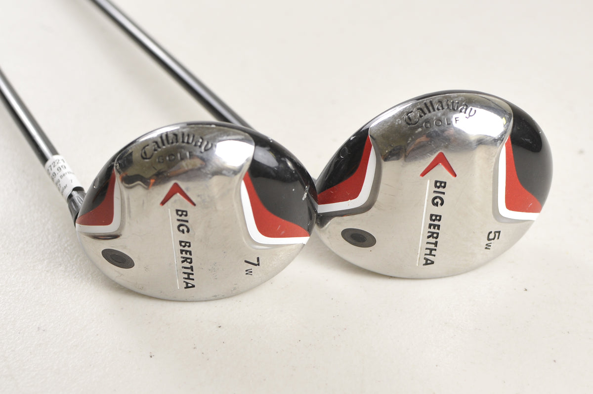 Callaway Big Bertha 2007 5 and 7 Fairway Wood Set Regular Flex Graphite #227221