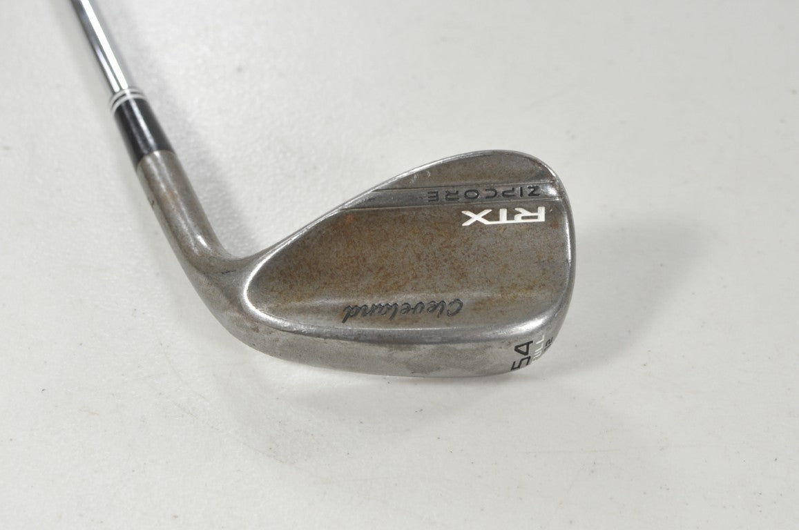 Cleveland RTX Zipcore Tour Raw 54*-12 Wedge Right DG S400 Stiff Steel #223850