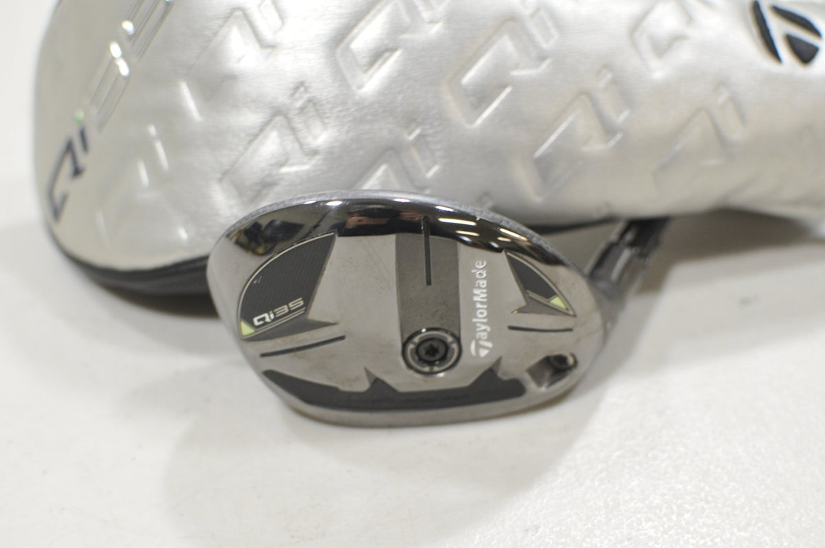 LEFT HANDED TaylorMade Qi35 Rescue 4-22* Hybrid Stiff Flex 85g Graphite #229003