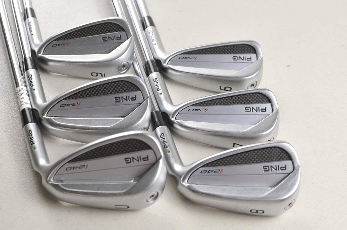 Ping i240 Power Spec 6-W,UW Iron Set X-Stiff Flex Green Dot NS Pro Steel #226514
