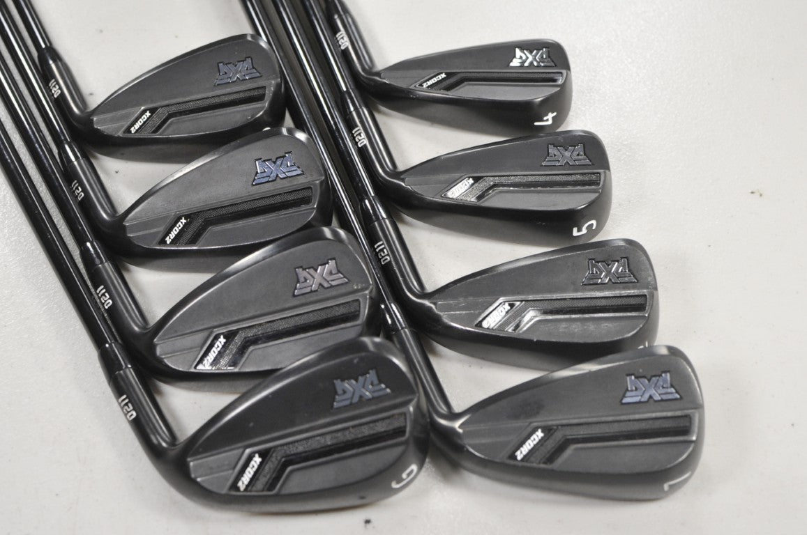 PXG 0211 XCOR2 Xtreme Dark Black 4-W,GW Iron Set Regular Flex Graphite # 222463