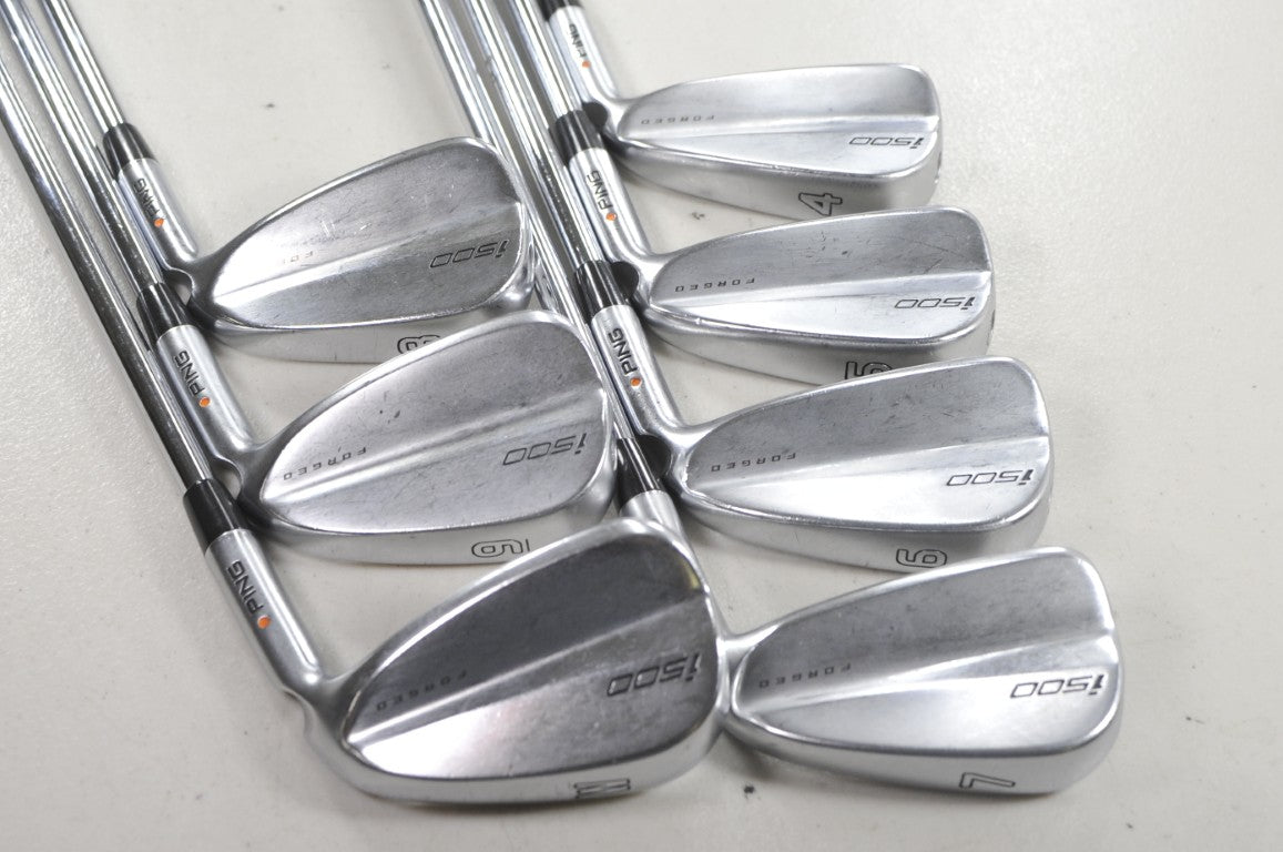 Ping i500 4-W Iron Set Stiff Flex Orange Dot Right AWT 2.0 Steel  # 222110