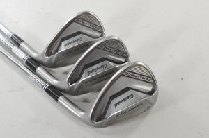 Cleveland Smart Sole Full Face Gap, Sand, Lob Wedge Set KBS Right Steel #225658