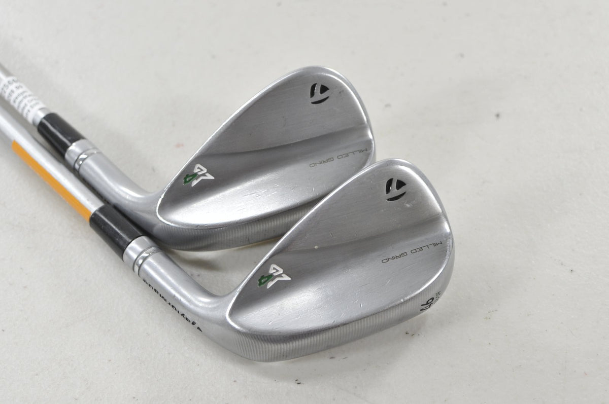 TaylorMade Milled Grind 4 Raw 46*, 50* Wedge Set KBS X-Stiff Flex Steel #225666