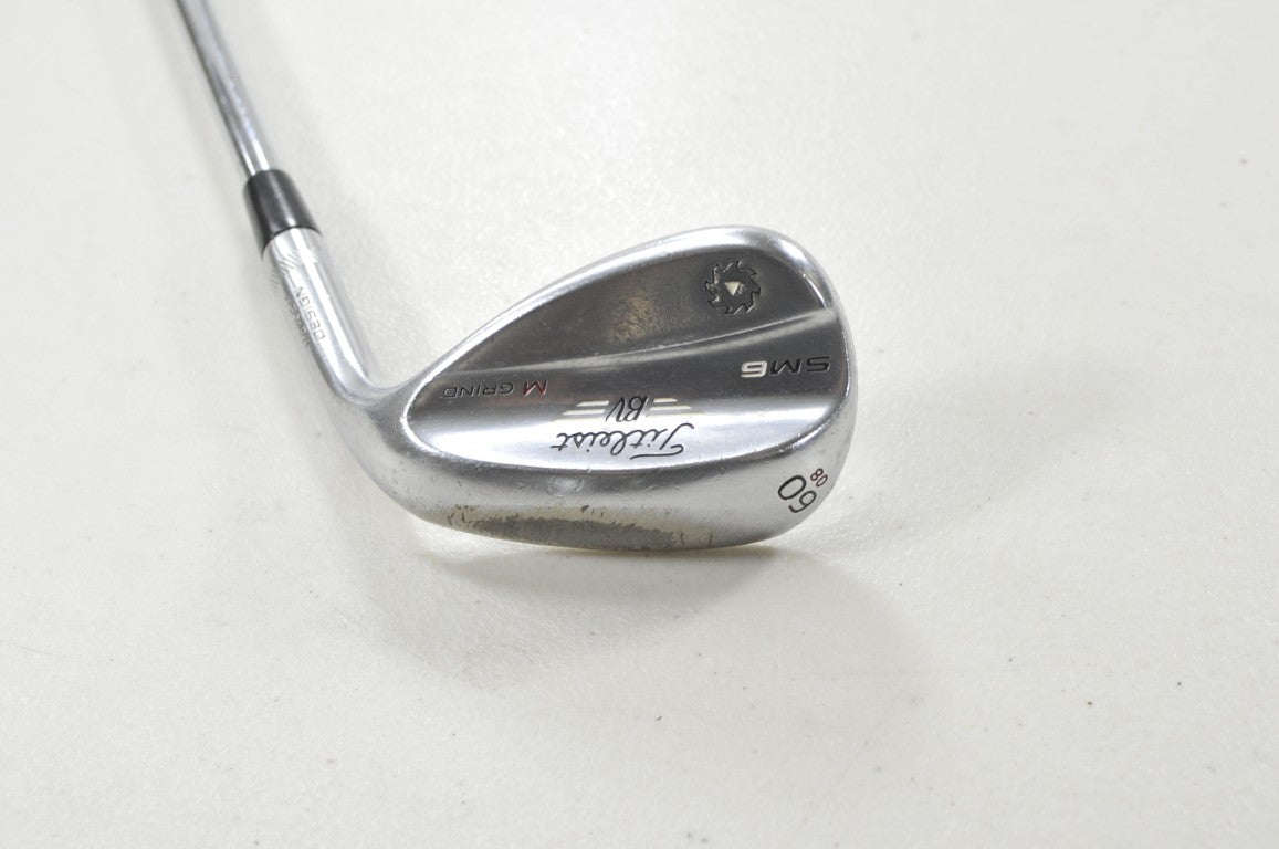 Titleist Vokey SM6 Tour Chrome 60*-08 Wedge Right BV Wedge Flex Steel # 215790
