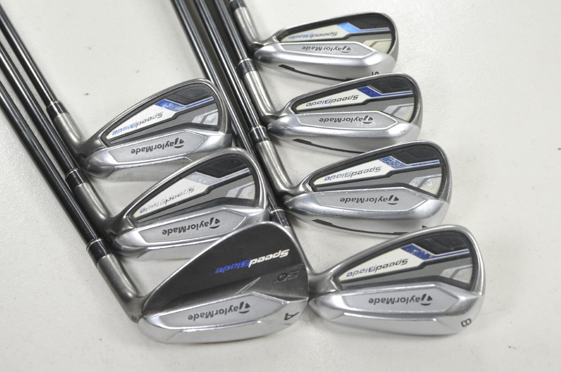TaylorMade SpeedBlade 5-PW,AW Iron Set Regular Flex VeloxT 65g Graphite # 222434