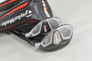 TaylorMade M6 Rescue 3 and 4 Hybrid Set Stiff Flex Atmos Red 7 Graphite # 220946